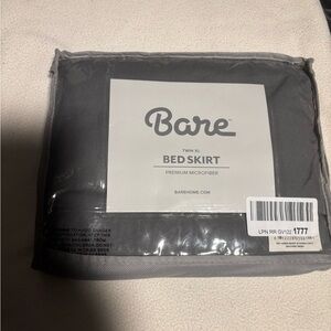 Gray Bed Skirt - Twin XL